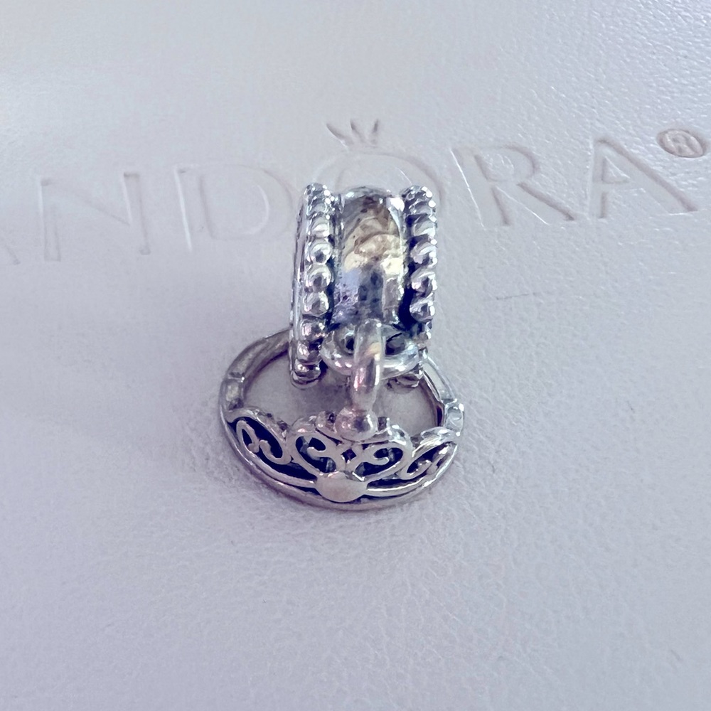 Authentic Disney Pandora Aladdin Princess Jasmine Tiara Dangle Charm